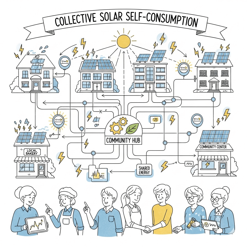 Autoconsommation collective : le solaire partagé