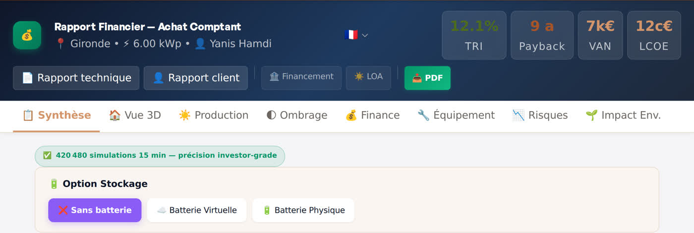 En-tête du rapport financier : TRI 12,1 %, retour en 9 ans